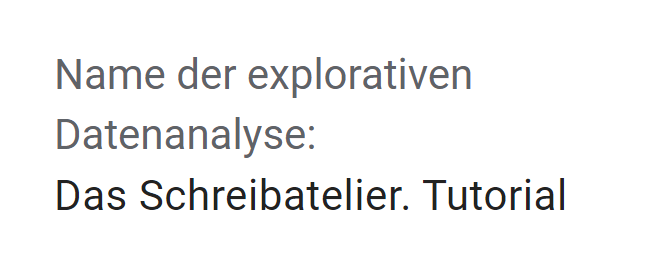 Benennung einer explorativen Datenanalyse in Google Analytics 4.